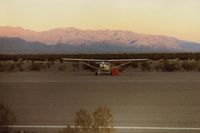 Stovepipe Wells Airport (L09) - N9078E as the early morning sun awakens the sleeping mountains on this absolutely beautiful Fall morning. The stillness of these fall mornings is unbelievable. - by S B J