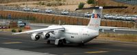 Barajas International Airport, Madrid Spain (LEMD) - plane on taxiway and taxi on the road.... - by Jean Goubet-FRENCHSKY