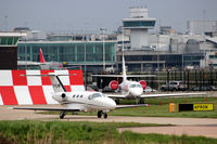 Manchester Airport, Manchester, England United Kingdom (EGCC) - Bizjet taxy at Manchester EGCC - by Clive Pattle