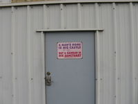 Santa Paula Airport (SZP) - On hangar door in newest section - by Doug Robertson