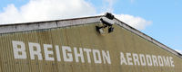 EGBR Airport - Hangar title detail at Breighton, Yorks - EGBR - by Clive Pattle