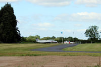 EGBR Airport - The Main Gate Sentry on duty at the Radial Fly-in day at Breighton, Yorks - EGBR - with Aero L-29 Delphin YL-PAG close at hand. - by Clive Pattle