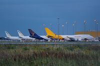 Leipzig/Halle Airport, Leipzig/Halle Germany (EDDP) - Apron 5 at 5 a.m. - by Holger Zengler