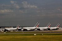 Paris Charles de Gaulle Airport (Roissy Airport), Paris France (LFPG) - Absolutely last view on aprons full of AF.... - by Holger Zengler