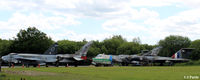 EGYK Airport - A view of one of the Aircraft exhibition line-ups at the Yorkshire Air Museum at Elvington EGYK - by Clive Pattle