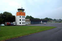 Dahlemer Binz Airport, Dahlem Germany (EDKV) - Platform with Cessna 172  and tower. - by Van Propeller