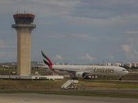 Tunis-Carthage International Airport - Tower and 777-300 Emirates from Dubai. - by Jean Goubet-FRENCHSKY