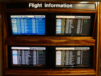 Honolulu International Airport (HNL) - Lots of code share flights among alle these arrivals and departures ... - by Tomas Milosch