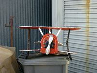 Santa Paula Airport (SZP) - Mason Family Toy Biplane-How many generations? - by Doug Robertson