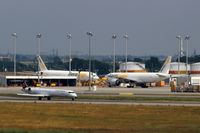 Leipzig/Halle Airport, Leipzig/Halle Germany (EDDP) - View from visitor´s platform to apron 5..... - by Holger Zengler