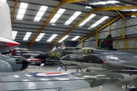 X4WT Airport - Inside one of the display hangars at the Newark Air Museum, Winthorpe, Nottinghamshire. X4WT - by Clive Pattle