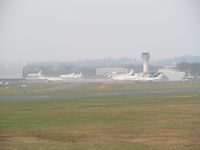 Farnborough Airfield - in the mist - by magnaman
