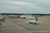Manchester Airport, Manchester, England United Kingdom (EGCC) - Terminal 2 remote stands - by Chris Hall