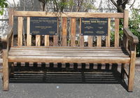 Santa Paula Airport (SZP) - Tribute Bench-Fallen Aviators, at CP Aviation Office entry - by Doug Robertson
