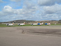 Shoreham Airport, Shoreham United Kingdom (EGKA) - part of line up on apron - by magnaman