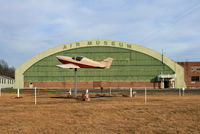 Schenectady County Airport (SCH) - This 1940s hangar used to house the GE engine test beds.  Part of the hangar now houses the very interesting aircraft of the Empire State Aerosciences Museum.  - by Daniel L. Berek