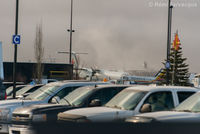 Fort St. John Airport (North Peace Airport) - De-icing as seen from long term parking. - by Remi Farvacque