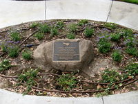 Santa Paula Airport (SZP) - John F. Richards Airport Park Tribute Plaque - by Doug Robertson