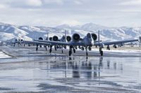Boise Air Terminal/gowen Fld Airport (BOI) - A10Cs from the 190th Fighter Sq., 124th Fighter Wing on Foxtrot heading for RWY 10R. - by Gerald Howard