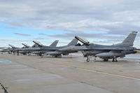 Boise Air Terminal/gowen Fld Airport (BOI) - F-16C aircraft from the Colorado Air National Guard's 120th Fighter Sq., 140th Wing
“Mile High Militia”.
 - by Gerald Howard