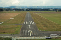 Feilding Aerodrome - Just before touchdown, RW10 - by Peter Lewis
