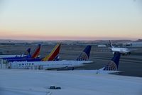 Boise Air Terminal/gowen Fld Airport (BOI) - South side of Concourse B at dawn. - by Gerald Howard