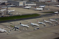 Frankfurt International Airport, Frankfurt am Main Germany (EDDF) - Remote stands (taken from LN-RPM, FRA-OSL) - by Micha Lueck