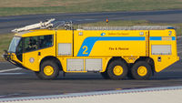George Best Belfast City Airport, Belfast, Northern Ireland United Kingdom (EGAC) - Fire truck at EGAC - by MatthewJohnston