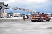 Boise Air Terminal/gowen Fld Airport (BOI) - Boise City Fire training with ARFF units. - by Gerald Howard