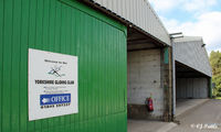 X5SB Airport - View of the Yorkshire Gliding Club hangars at X5SB Sutton Bank - by Clive Pattle