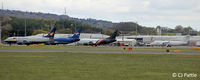 Edinburgh Airport, Edinburgh, Scotland United Kingdom (EGPH) - Cargo area line-up on north side at EDI - by Clive Pattle