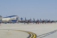 Boise Air Terminal/gowen Fld Airport (BOI) - Aircraft from the 428th Fighter Sq. Buccaneers,
Royal Singapore Air Force parked on the Idaho ANG ramp.
 - by Gerald Howard