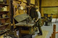 Praha Kbely Airport, Praha Czech Republic (LKKB) - Early aircraft work shop display at the Kbely Aviation Museum, Prague. - by Graham Reeve