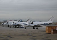 Metropolitan Oakland International Airport (OAK) - AMERIFLIGHT PA-31-350 Navajo Freighters ready for moving launch @ Oakland International Airport, CA North Field  - by Steve Nation