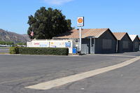 Santa Paula Airport (SZP) - Santa Paula Self-Serve SHELL 1OOLL Fuel Dock, two pumps, location: Midfield North. No price change. - by Doug Robertson