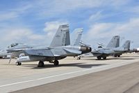 Boise Air Terminal/gowen Fld Airport (BOI) - F-18 jets from VX-9 Vampires stopping in for refueling. - by Gerald Howard