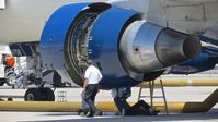 Boise Air Terminal/gowen Fld Airport (BOI) - Some quick repairs on a Delta 767 that diverted to BOI. Aircraft flew out an hour later. - by Gerald Howard