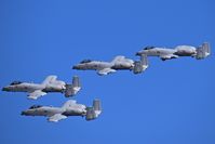 Boise Air Terminal/gowen Fld Airport (BOI) - A-10s from the 190th Fighter Sq., 124th Fighter Wing, Idaho ANG flying during the Gowen Field Airshow. - by Gerald Howard