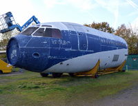 EGLB Airport - VC10 structural test section at Brooklands Aerodrome, Weybridge, England. - by moxy
