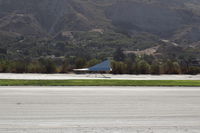 Santa Paula Airport (SZP) - SZP Wind Tee showing stiff Santa Ana winds today. Rwy 04 in use. - by Doug Robertson