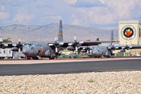 Boise Air Terminal/gowen Fld Airport (BOI) - From the 153rd Airlift Wing, WY ANG, on fire tanker duty with NIFC. Both aircraft equipped with MAFFS. - by Gerald Howard
