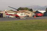 Santa Paula Airport (SZP) - N205GH 1965 Bell UH-1H IROQUOIS, Lycoming T53L-703 Turboshaft Firebomber, Restricted class - by Doug Robertson