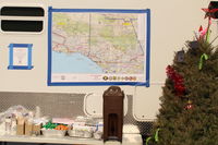 Santa Paula Airport (SZP) - Thomas Fire Base Support Center-Southern California Map showing the two Counties of the Thomas Fire-Ventura County and Santa Barbara County. - by Doug Robertson