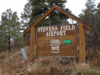 Stevens Field Airport (PSO) - the road sign - by olivier Cortot