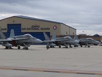 Boise Air Terminal/gowen Fld Airport (BOI) - Canadian F-18s from 409 Squadron, Cold lake, Canada. - by Gerald Howard