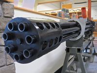 Boise Air Terminal/gowen Fld Airport (BOI) - 30 MM Cannon as used in the A-10C on display at the Gowen Military Museum, SW corner of KBOI. Last flown on A-10s flown by the 124th Fighter Wing, Idaho ANG. - by Gerald Howard