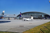 Salzburg Airport, Salzburg Austria (LOWS) - Ramp - hangar Red Bull - by Artur Badoń