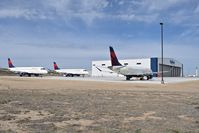 Boise Air Terminal/gowen Fld Airport (BOI) - Three Embraer  Embraer ERJ-175LL parked on the Skywest Maintenance hanger ramp awaiting their turn. - by Gerald Howard