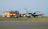 Swansea Airport - Additional airport Fire and rescue tenders to increase the cover for part of the day.  - by Roger Winser