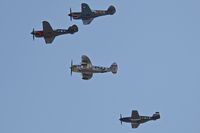 Nampa Municipal Airport (MAN) - WW II aircraft fly by. - by Gerald Howard